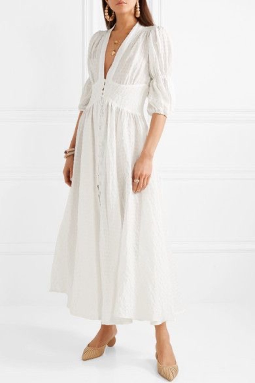 Cult Gaia Willow seersucker dress
